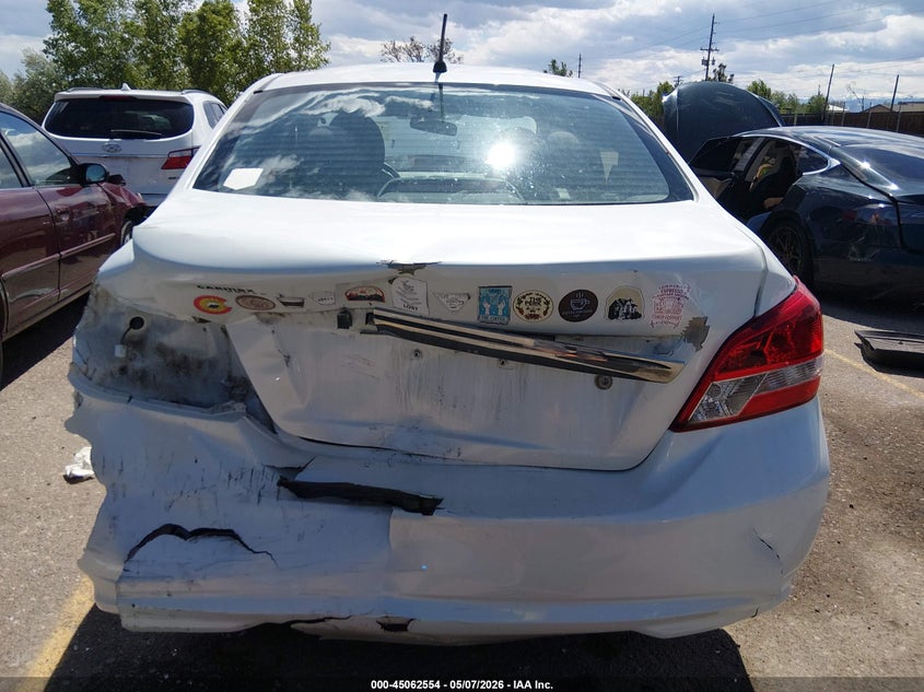 2017 Mitsubishi Mirage VIN ML32F3FJXHH002640 IAAI salvage auction — FRONT & REAR, Original (Texas), sold $300 on 2026-07-14 (photo 6)