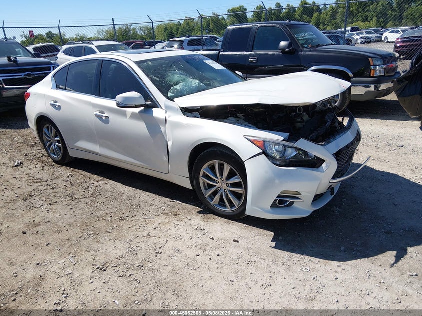 2017 Infiniti Q50 VIN JN1EV7AP0HM730042 IAAI salvage auction — FRONT END, Salvage (Idaho), sold $1,950 on 2026-07-29 (photo 1)