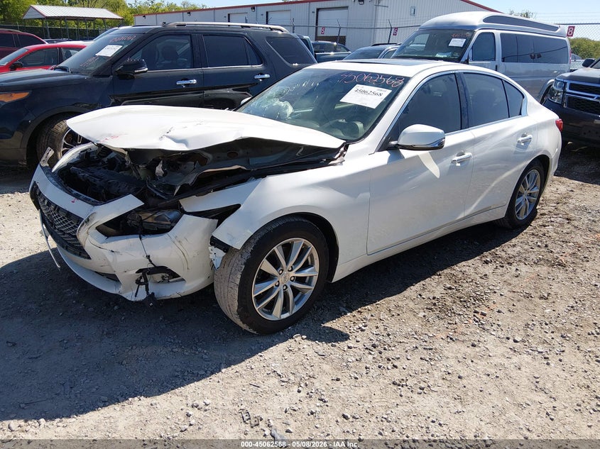 2017 Infiniti Q50 VIN JN1EV7AP0HM730042 IAAI salvage auction — FRONT END, Salvage (Idaho), sold $1,950 on 2026-07-29 (photo 2)
