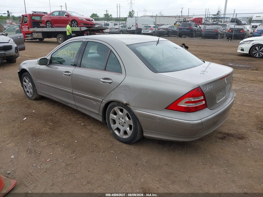 2006 Mercedes-benz C class VIN WDBRF92J76F751553 IAAI salvage auction — SIDE, Original (Ohio), sold $275 on 2026-07-16 (photo 3)