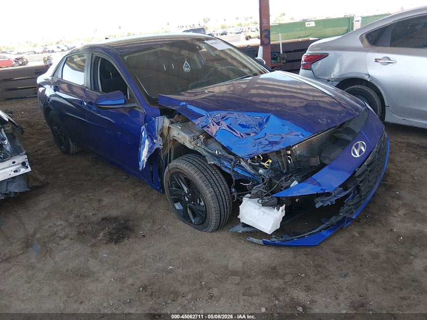 2021 Hyundai Elantra VIN 5NPLM4AG5MH047764 IAAI salvage auction — FRONT END, Salvage (Arizona), sold $2,500 on 2026-07-28 (photo 1)