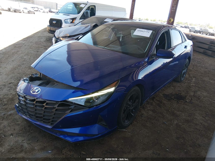 2021 Hyundai Elantra VIN 5NPLM4AG5MH047764 IAAI salvage auction — FRONT END, Salvage (Arizona), sold $2,500 on 2026-07-28 (photo 2)
