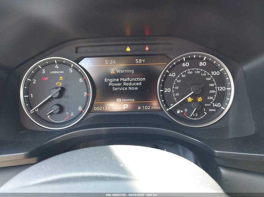 2025 Mitsubishi Outlander VIN JA4J4VA85SZ039962 IAAI salvage auction — FRONT END, Salvage (Pennsylvania), sold $7,150 on 2026-07-14 (photo 7)