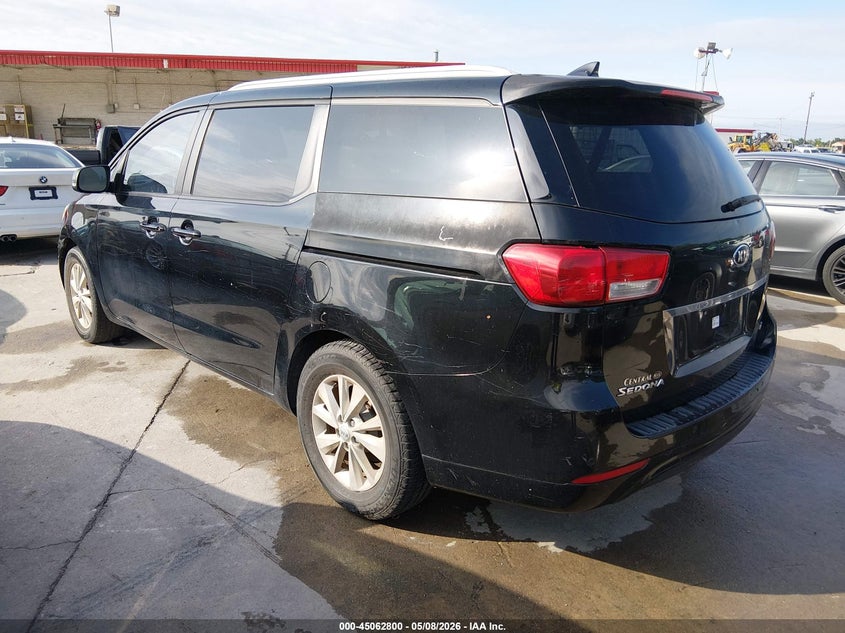 2015 Kia SEDONA VIN KNDMB5C15F6021557 IAAI salvage auction — NORMAL WEAR, Original (Texas), sold $1,100 on 2026-07-13 (photo 3)