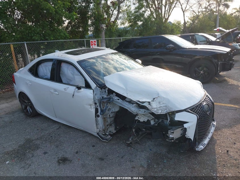 2020 Lexus Is VIN JTHGA1D2XL5107575 IAAI salvage auction — RIGHT FRONT, Certificate Of Destruction (Florida), sold $1,100 on 2026-07-06 (photo 1)