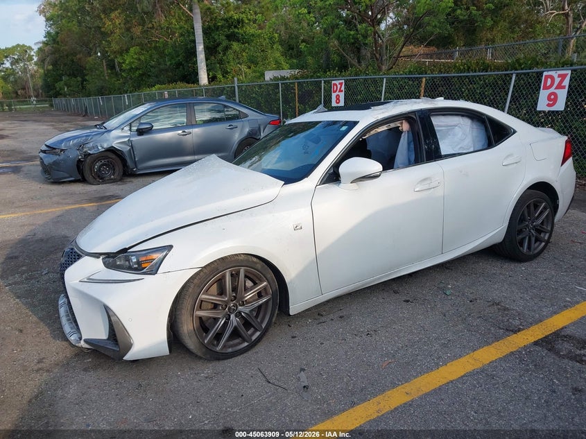 2020 Lexus Is VIN JTHGA1D2XL5107575 IAAI salvage auction — RIGHT FRONT, Certificate Of Destruction (Florida), sold $1,100 on 2026-07-06 (photo 2)