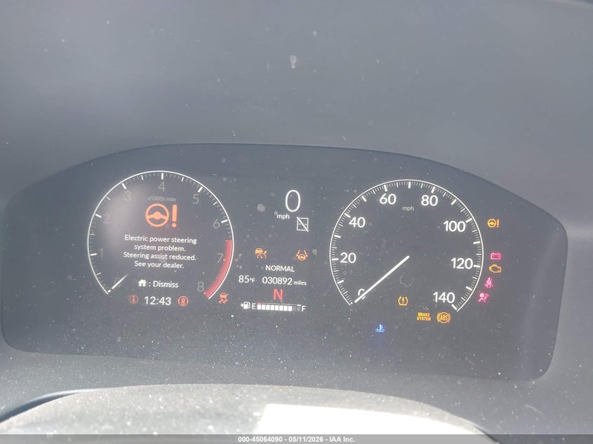 2025 Honda Cr-v VIN 5J6RS3H40SL007844 IAAI salvage auction — FRONT END, Clear (South Carolina), sold $6,800 on 2026-07-31 (photo 7)