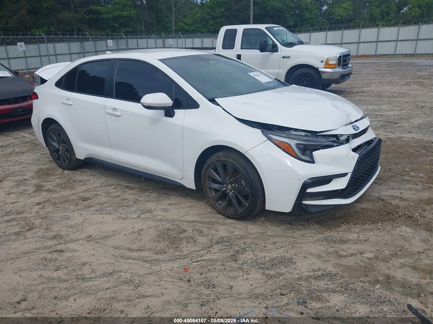 2024 Toyota Corolla VIN JTDBCMFE8R3028277 IAAI salvage auction — FRONT & REAR, Salvage (Georgia), sold $9,075 on 2026-07-09 (photo 1)