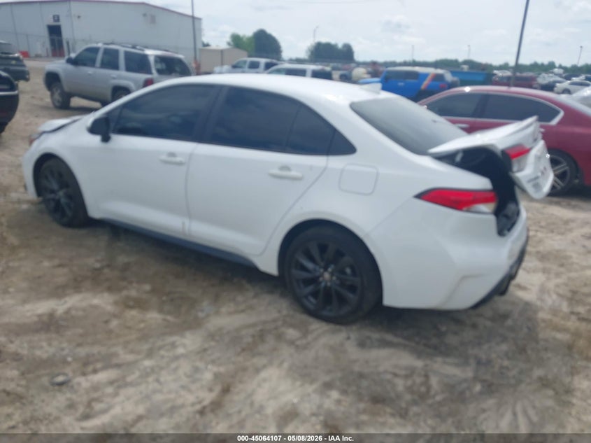 2024 Toyota Corolla VIN JTDBCMFE8R3028277 IAAI salvage auction — FRONT & REAR, Salvage (Georgia), sold $9,075 on 2026-07-09 (photo 3)