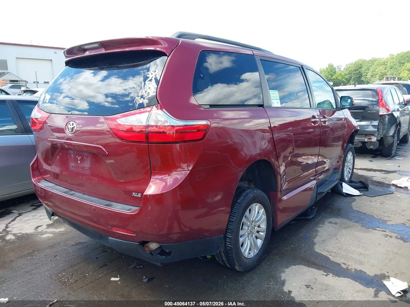 2015 Toyota Sienna VIN 5TDYK3DC6FS535438 IAAI salvage auction — FRONT END, Salvage (South Carolina), sold $3,750 on 2026-07-13 (photo 4)