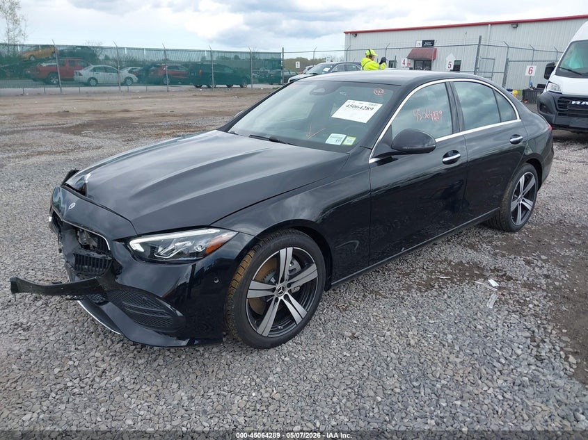 2025 Mercedes-benz C-klasse VIN W1KAF4HB5SR287971 IAAI salvage auction — FRONT END, Salvage Title, sold $18,600 on 2026-08-21 (photo 2)