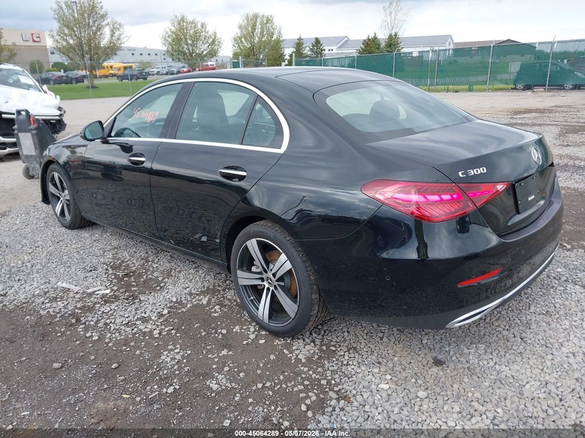 2025 Mercedes-benz C-klasse VIN W1KAF4HB5SR287971 IAAI salvage auction — FRONT END, Salvage Title, sold $18,600 on 2026-08-21 (photo 3)