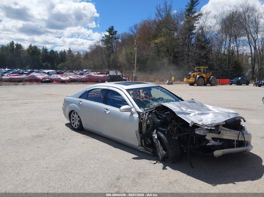 2007 Mercedes-benz S class VIN WDDNG86X27A132143 IAAI salvage auction — FRONT END, Salvage (Maine), sold $25 on 2026-07-13 (photo 1)