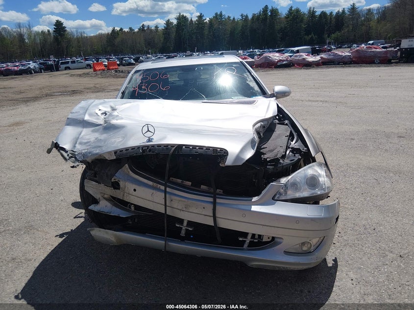 2007 Mercedes-benz S class VIN WDDNG86X27A132143 IAAI salvage auction — FRONT END, Salvage (Maine), sold $25 on 2026-07-13 (photo 6)