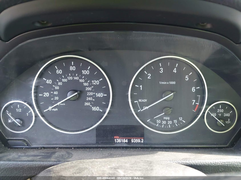 2013 BMW 3er VIN WBA3A5C54DF355400 IAAI salvage auction — RIGHT FRONT, Junk (Oklahoma), sold $1,000 on 2026-08-11 (photo 7)