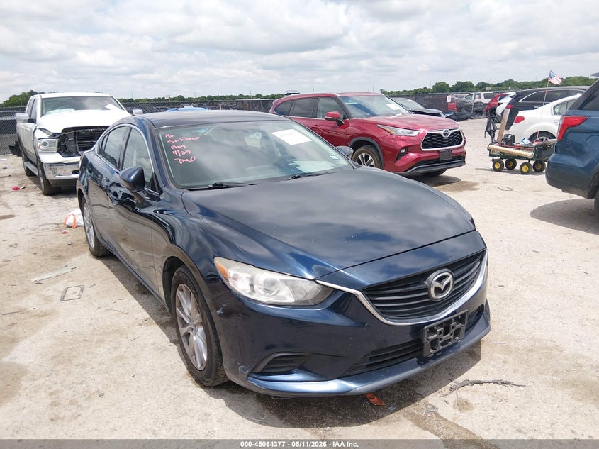 2016 Mazda 6 VIN JM1GJ1U53G1416040 IAAI salvage auction — LEFT & RIGHT, Original (Texas), sold $3,350 on 2026-07-07 (photo 1)