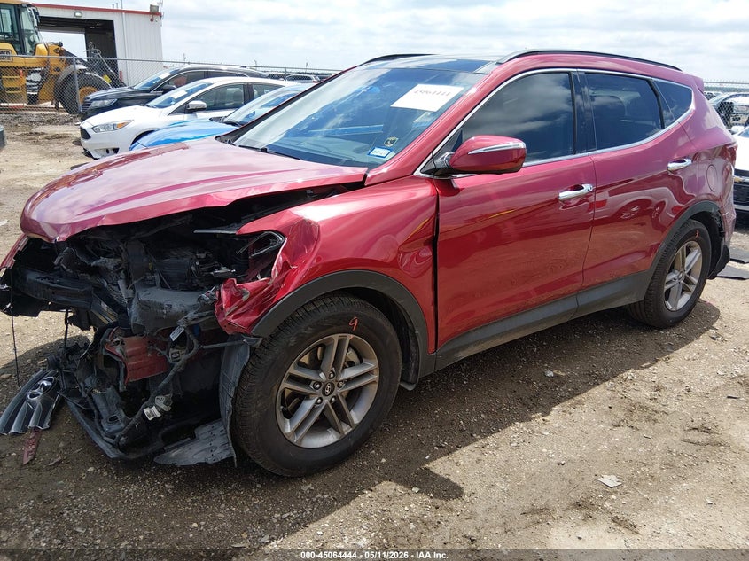 2017 Hyundai Santa fe VIN 5XYZU3LB4HG421526 IAAI salvage auction — FRONT END, Salvage (Texas), sold $2,750 on 2026-07-28 (photo 2)