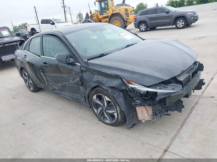 2021 Hyundai Elantra VIN KMHLN4AJ7MU005087 IAAI salvage auction — FRONT END, Salvage (Texas), sold $2,550 on 2026-07-10 (photo 1)