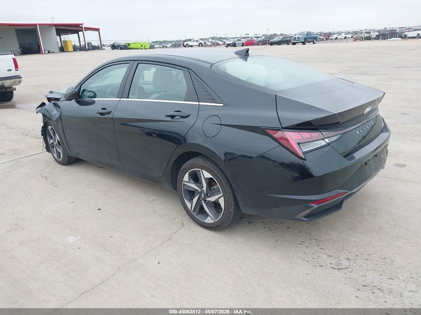 2021 Hyundai Elantra VIN KMHLN4AJ7MU005087 IAAI salvage auction — FRONT END, Salvage (Texas), sold $2,550 on 2026-07-10 (photo 3)