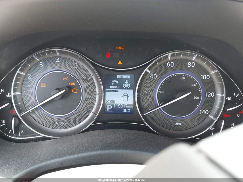 2017 Infiniti Qx80 VIN JN8AZ2NE7H9158762 IAAI salvage auction — FRONT & REAR, Original (Texas), sold $25 on 2026-07-29 (photo 7)