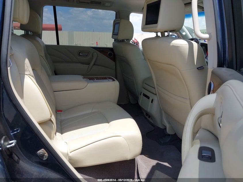 2017 Infiniti Qx80 VIN JN8AZ2NE7H9158762 IAAI salvage auction — FRONT & REAR, Original (Texas), sold $25 on 2026-07-29 (photo 8)