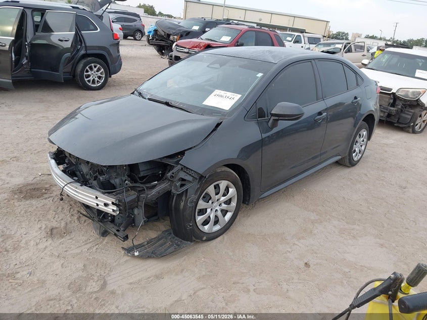 2025 Toyota Corolla VIN JTDBCMFE6S3072817 IAAI salvage auction — SIDE, Certificate Of Destruction (Florida), sold $4,150 on 2026-07-15 (photo 2)