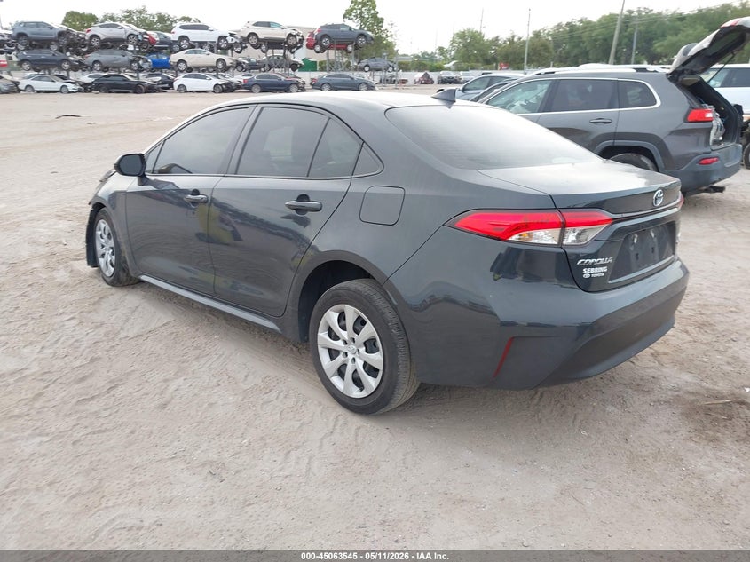 2025 Toyota Corolla VIN JTDBCMFE6S3072817 IAAI salvage auction — SIDE, Certificate Of Destruction (Florida), sold $4,150 on 2026-07-15 (photo 3)