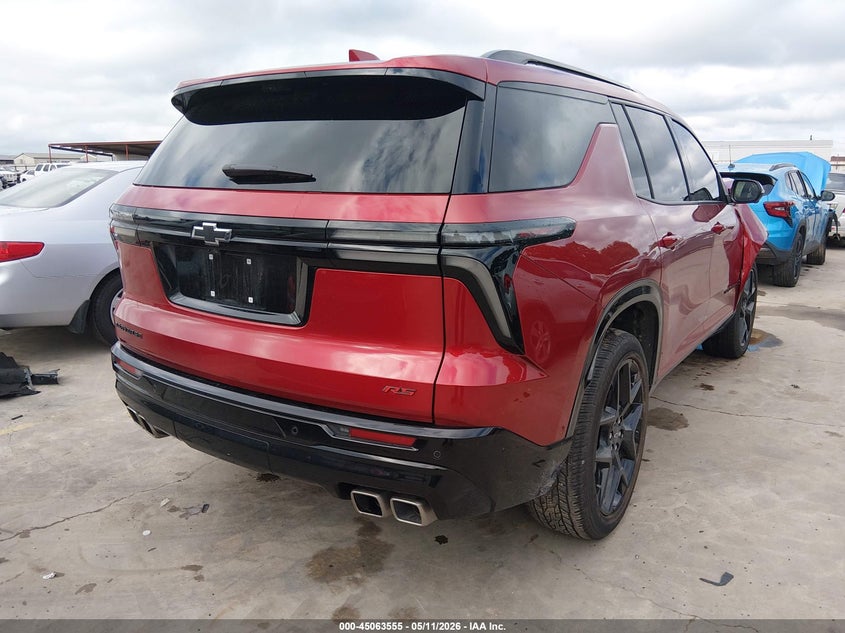2025 Chevrolet Traverse VIN 1GNERLRS5SJ184261 IAAI salvage auction — FRONT END, Original (Texas), sold $16,100 on 2026-07-28 (photo 4)