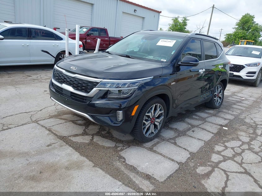 2021 Kia Seltos VIN KNDETCA22M7121446 IAAI salvage auction — LEFT REAR, Salvage (Illinois), sold $5,750 on 2026-07-14 (photo 2)