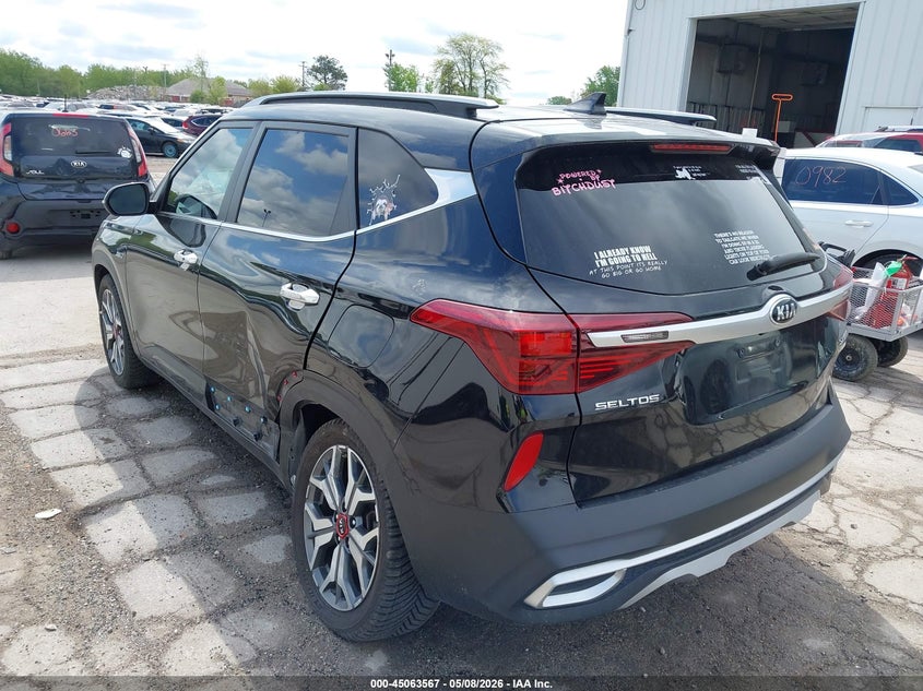 2021 Kia Seltos VIN KNDETCA22M7121446 IAAI salvage auction — LEFT REAR, Salvage (Illinois), sold $5,750 on 2026-07-14 (photo 3)