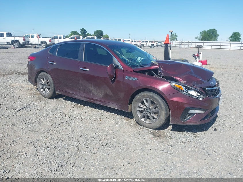 2020 Kia Optima VIN 5XXGT4L34LG451597 IAAI salvage auction — FRONT END, Salvage (Arkansas), sold $875 on 2026-07-15 (photo 1)