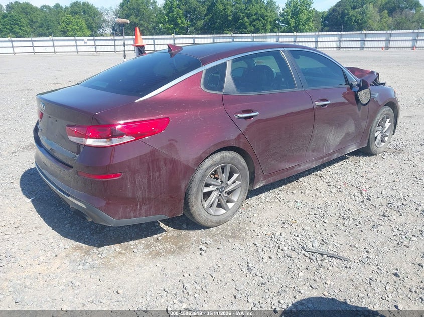 2020 Kia Optima VIN 5XXGT4L34LG451597 IAAI salvage auction — FRONT END, Salvage (Arkansas), sold $875 on 2026-07-15 (photo 4)