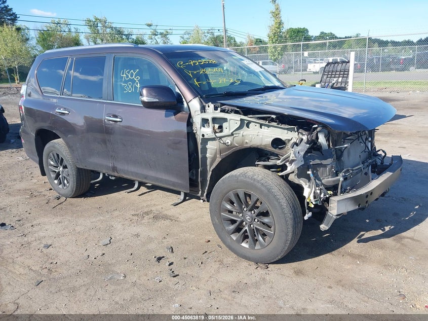 2020 Lexus Gx VIN JTJAM7BX7L5265109 IAAI salvage auction — FRONT END, Salvage (Virginia), sold $18,400 on 2026-07-07 (photo 1)