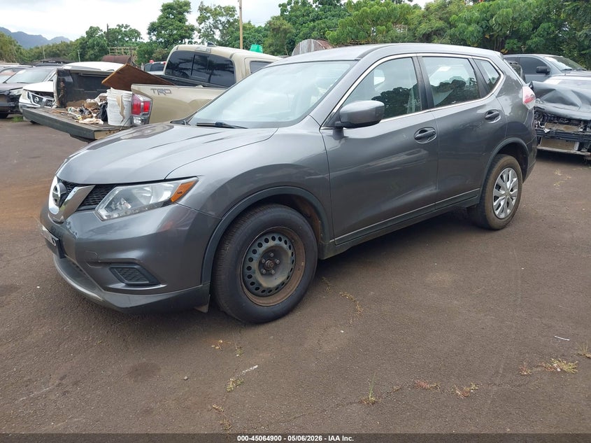 2016 Nissan Rogue VIN KNMAT2MT5GP691006 IAAI salvage auction — SIDE, Salvage (Hawaii), sold $25 on 2026-07-28 (photo 2)