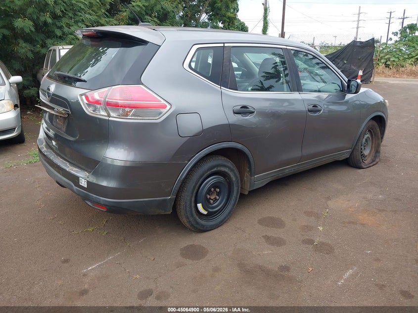 2016 Nissan Rogue VIN KNMAT2MT5GP691006 IAAI salvage auction — SIDE, Salvage (Hawaii), sold $25 on 2026-07-28 (photo 4)