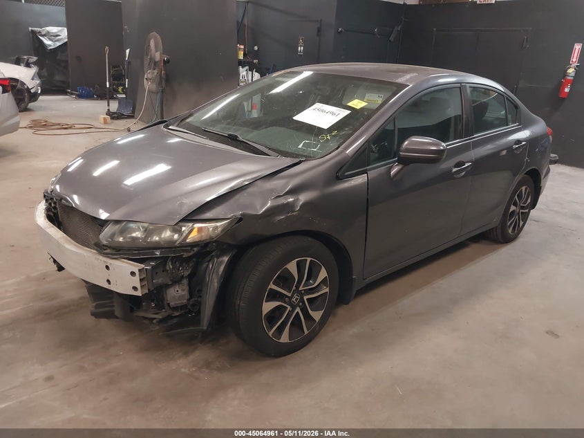 2014 Honda Civic VIN 19XFB2F82EE217111 IAAI salvage auction — FRONT END, Mv-907A (New York), sold $1,700 on 2026-08-01 (photo 2)