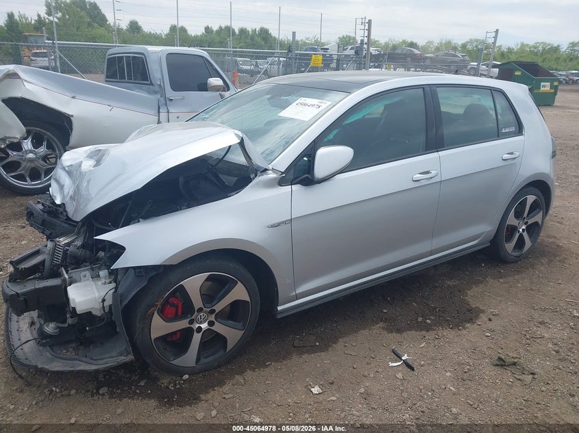 2017 Volkswagen Golf gti VIN 3VW447AU5HM061625 IAAI salvage auction — FRONT END, Salvage (Ohio), sold $575 on 2026-07-08 (photo 2)