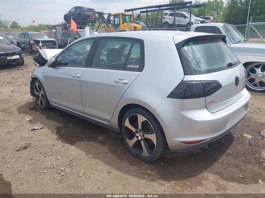 2017 Volkswagen Golf gti VIN 3VW447AU5HM061625 IAAI salvage auction — FRONT END, Salvage (Ohio), sold $575 on 2026-07-08 (photo 3)