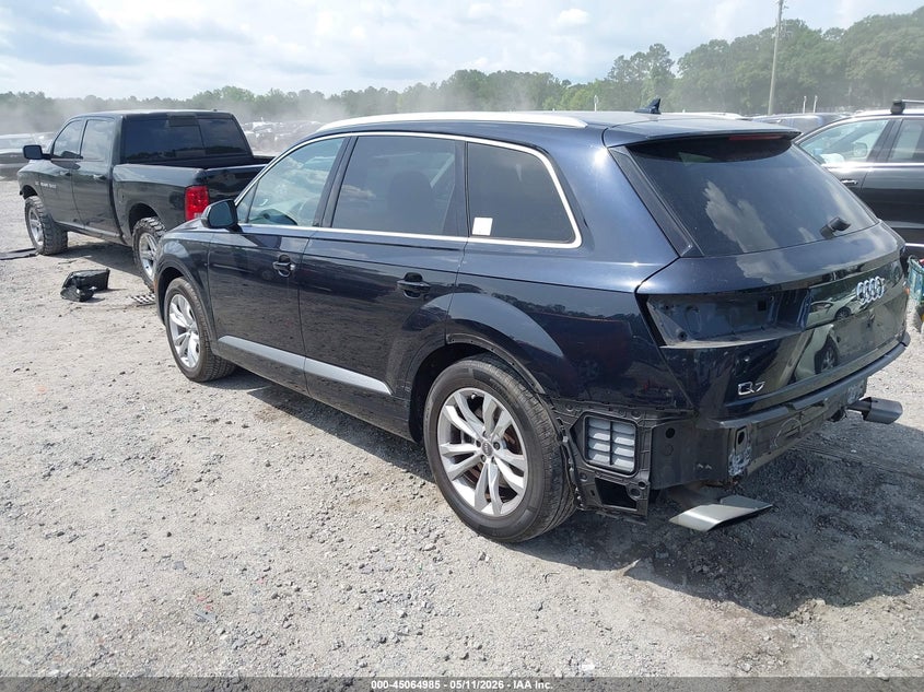2017 Audi Q7 VIN WA1AAAF70HD007444 IAAI salvage auction — REAR END, Salvage (South Carolina), sold $7,300 on 2026-07-14 (photo 3)