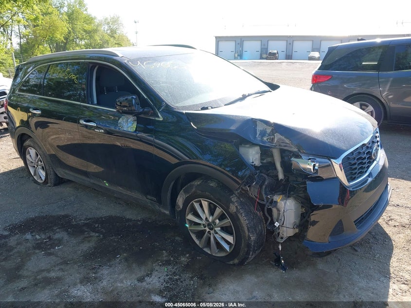 2019 Kia Sorento VIN 5XYPGDA37KG592293 IAAI salvage auction — FRONT END, Salvage (Indiana), sold $1,575 on 2026-07-15 (photo 1)