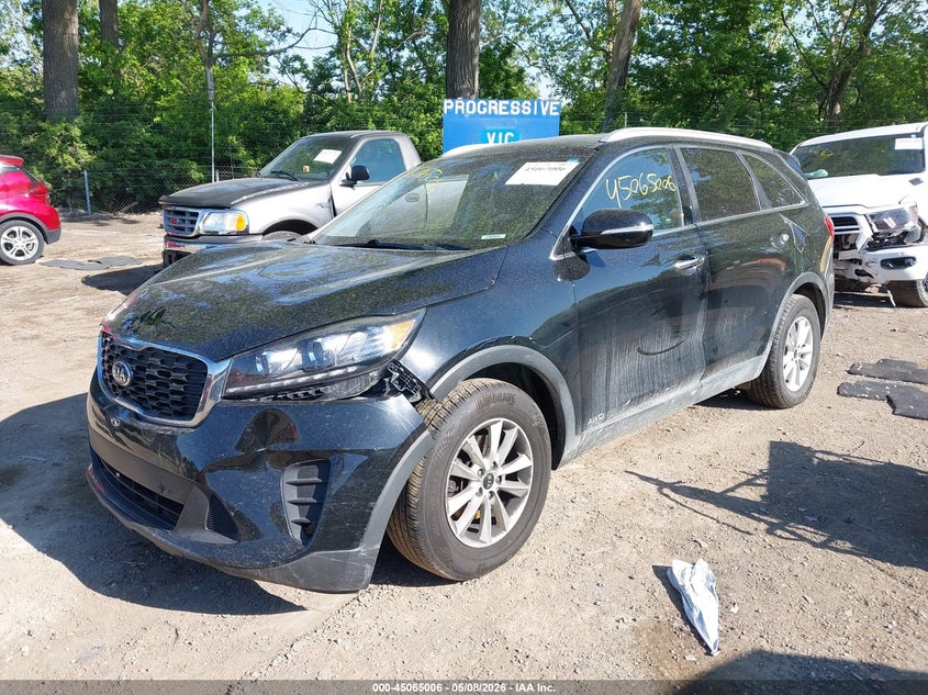 2019 Kia Sorento VIN 5XYPGDA37KG592293 IAAI salvage auction — FRONT END, Salvage (Indiana), sold $1,575 on 2026-07-15 (photo 2)