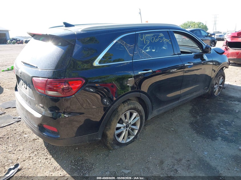 2019 Kia Sorento VIN 5XYPGDA37KG592293 IAAI salvage auction — FRONT END, Salvage (Indiana), sold $1,575 on 2026-07-15 (photo 4)