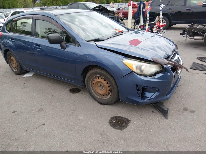2013 Subaru Impreza VIN JF1GPAA61D1882613 IAAI salvage auction — FRONT END, Salvage (Utah), sold $350 on 2026-07-17 (photo 1)