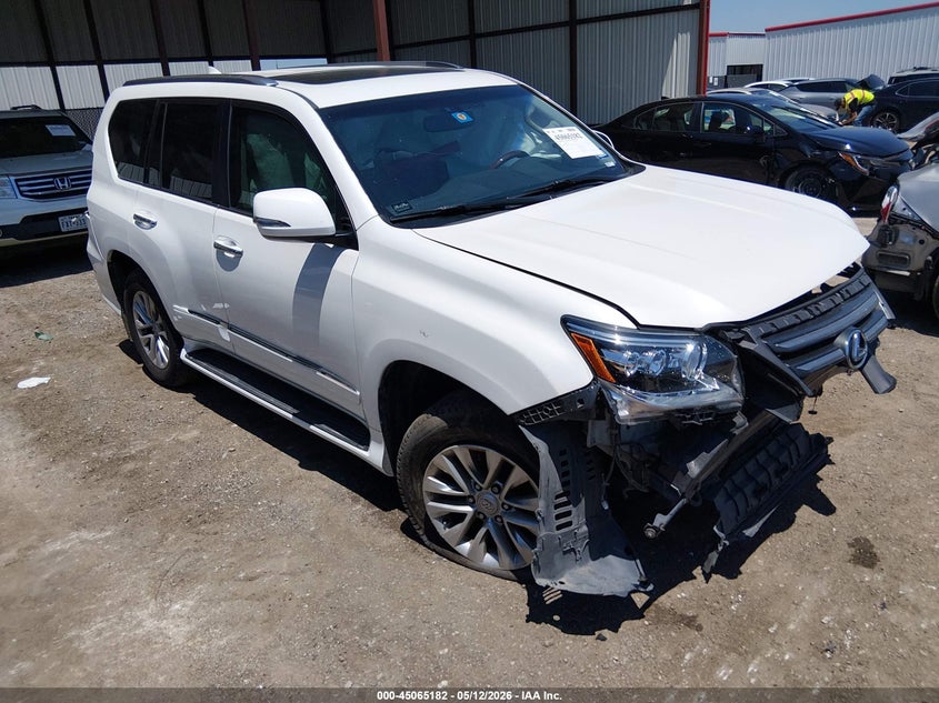 2018 Lexus Gx VIN JTJBM7FX9J5201889 IAAI salvage auction — FRONT END, Salvage (Texas), sold $8,900 on 2026-07-11 (photo 1)