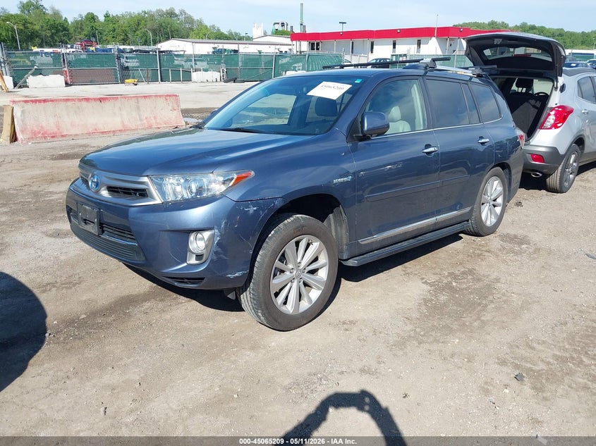 2012 Toyota Highlander VIN JTEDC3EH9C2004948 IAAI salvage auction — SIDE, Salvage - Greater Than 75% (Maryland), sold $4,150 on 2026-07-30 (photo 2)
