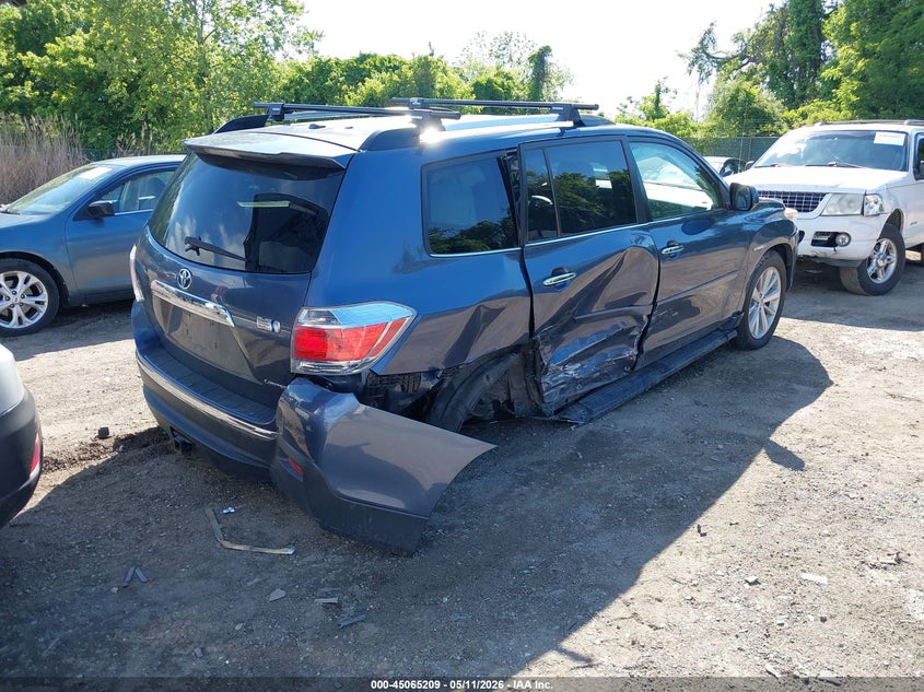 2012 Toyota Highlander VIN JTEDC3EH9C2004948 IAAI salvage auction — SIDE, Salvage - Greater Than 75% (Maryland), sold $4,150 on 2026-07-30 (photo 4)