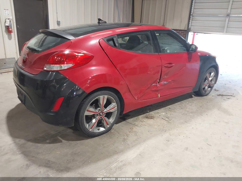 2016 Hyundai Veloster VIN KMHTC6ADXGU295020 IAAI salvage auction — RIGHT SIDE, Salvage (North Carolina), sold $1,600 on 2026-08-20 (photo 4)