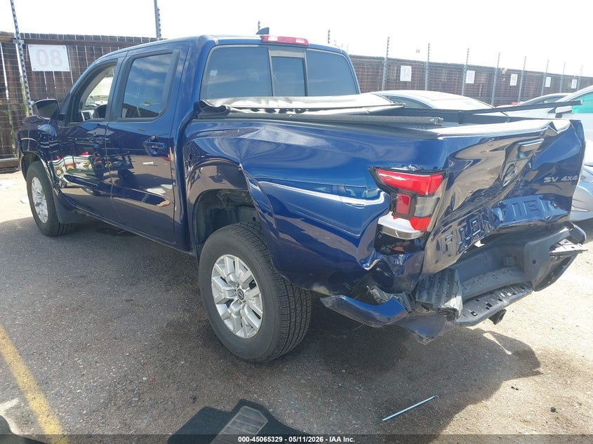 2022 Nissan Navara (frontier) VIN 1N6ED1EK6NN651327 IAAI salvage auction — FRONT & REAR, Salvage (Colorado), sold $7,900 on 2026-08-18 (photo 3)
