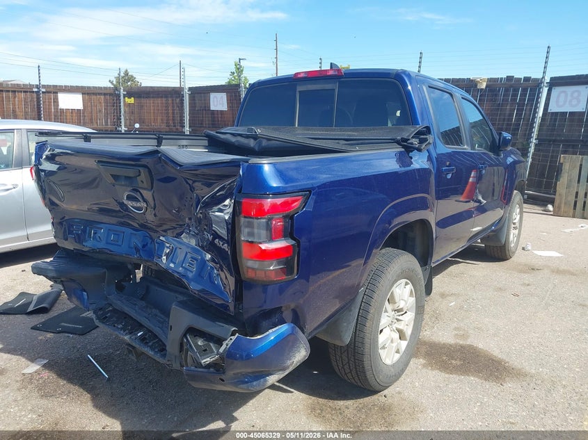 2022 Nissan Navara (frontier) VIN 1N6ED1EK6NN651327 IAAI salvage auction — FRONT & REAR, Salvage (Colorado), sold $7,900 on 2026-08-18 (photo 4)