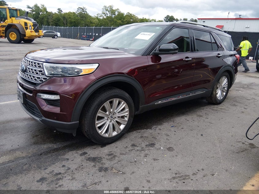 2022 Ford Explorer VIN 1FMSK7FH0NGB15281 IAAI salvage auction — RIGHT REAR, Salvage (South Carolina), sold $7,450 on 2026-07-29 (photo 2)